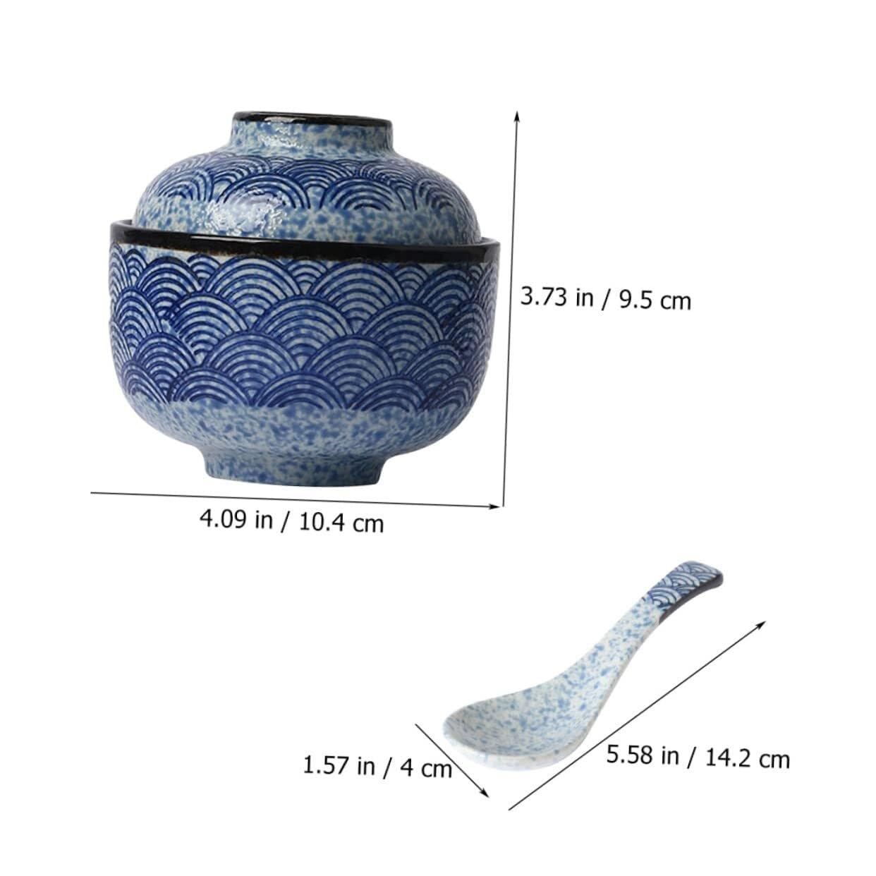 CFWSHJ Pius 1 Set Keramik-Eintopf, Vogelnest, Schüssel, Keramik, Vintage (Farbe: wie abgebildet, Größe: 10,4 x 10,4 x 9,5 cm x 2 Stück)