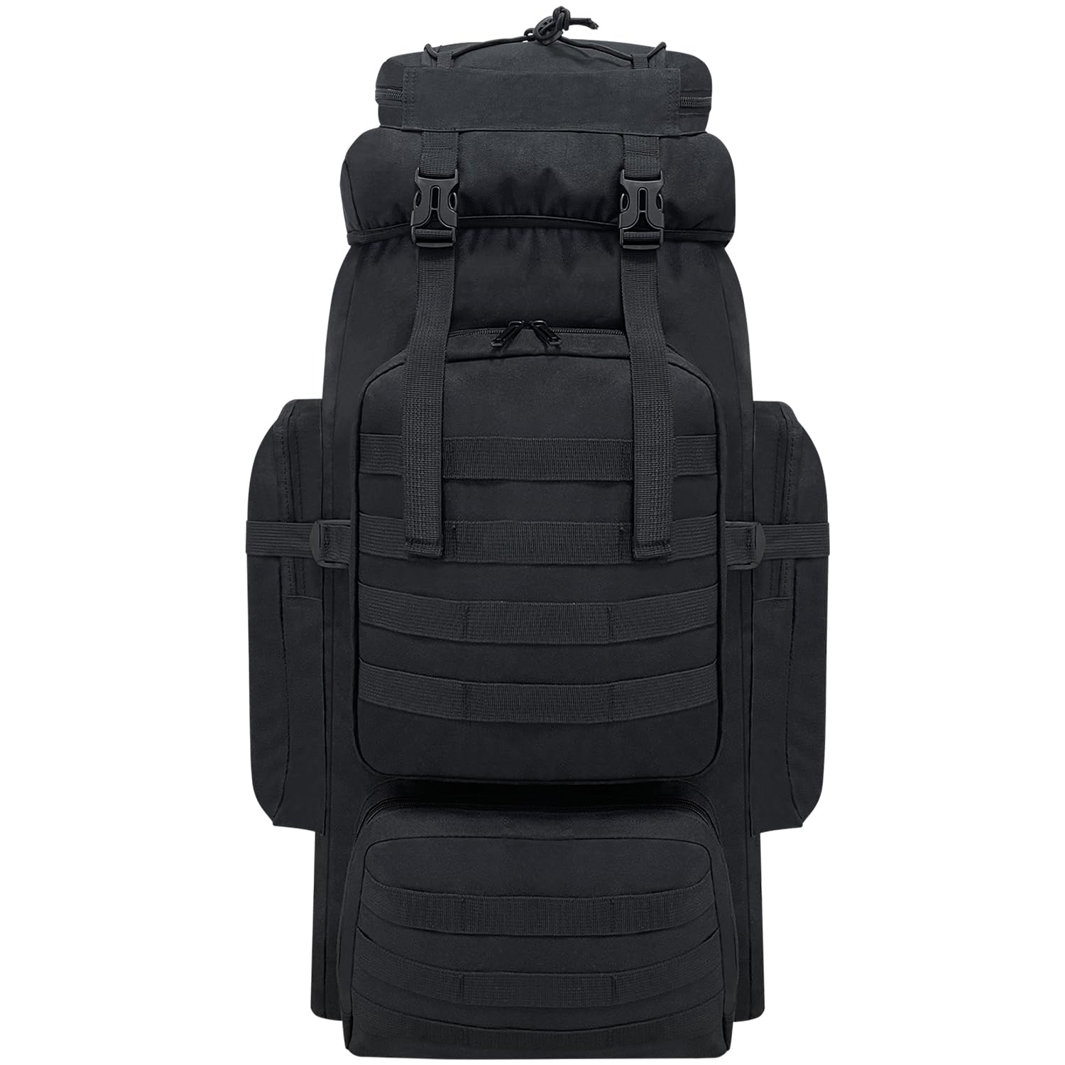 YFREAL 80L Wandelen Camping Rugzak, Jacht Rugzak voor Outdoor, Rugzak Waterdicht, Tactische Rugzak voor Mannen Vrouwen, Storm Camouflage, Large, Buiten