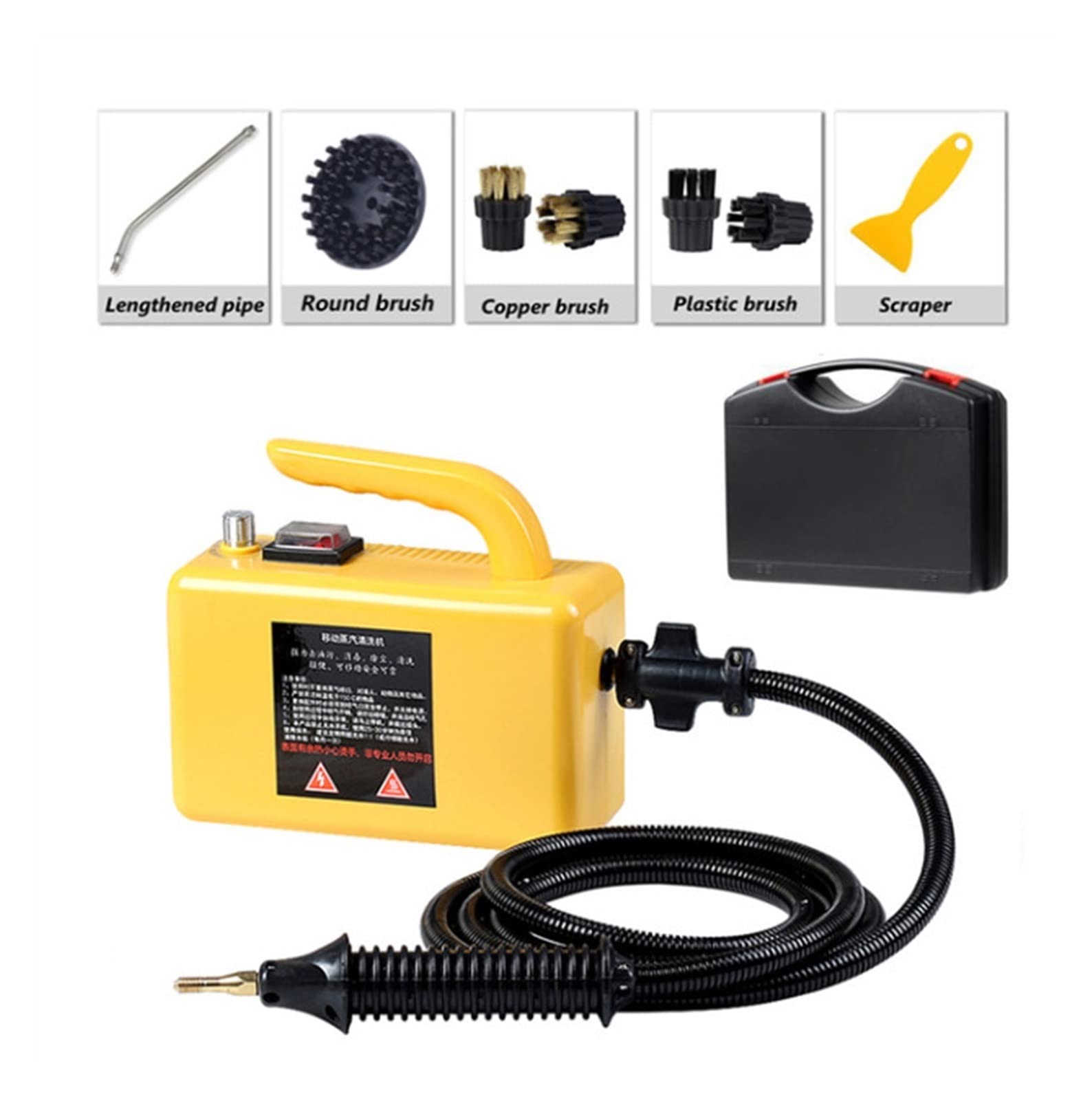 Osciloscopio, Casera eléctrica de limpiador vapor Capucha Aire acondicionado Cocina Máquina limpieza móvil 110 / 220V Bombeo Desinfector esterilización(Black basic,110)
