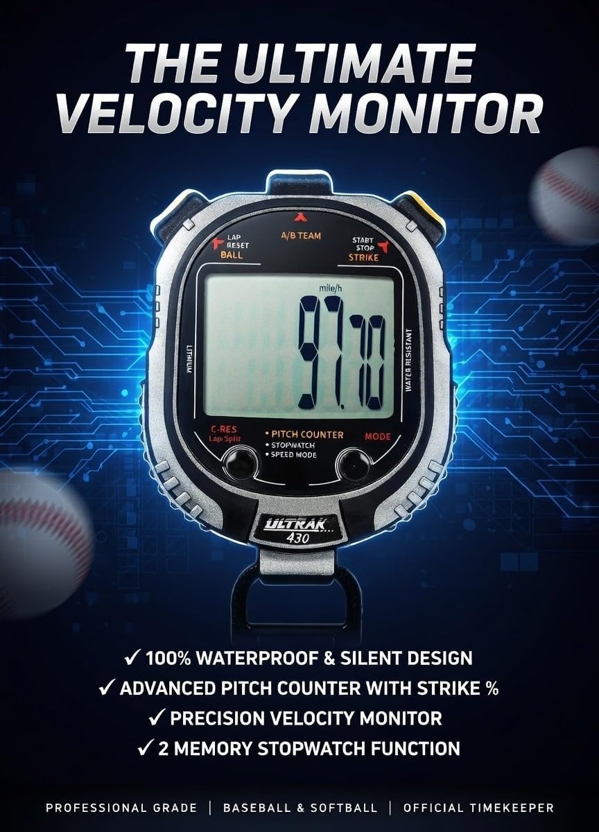 Ultrak 430 Pitch Counter & Pitch Speed with 2 Memory Stopwatch