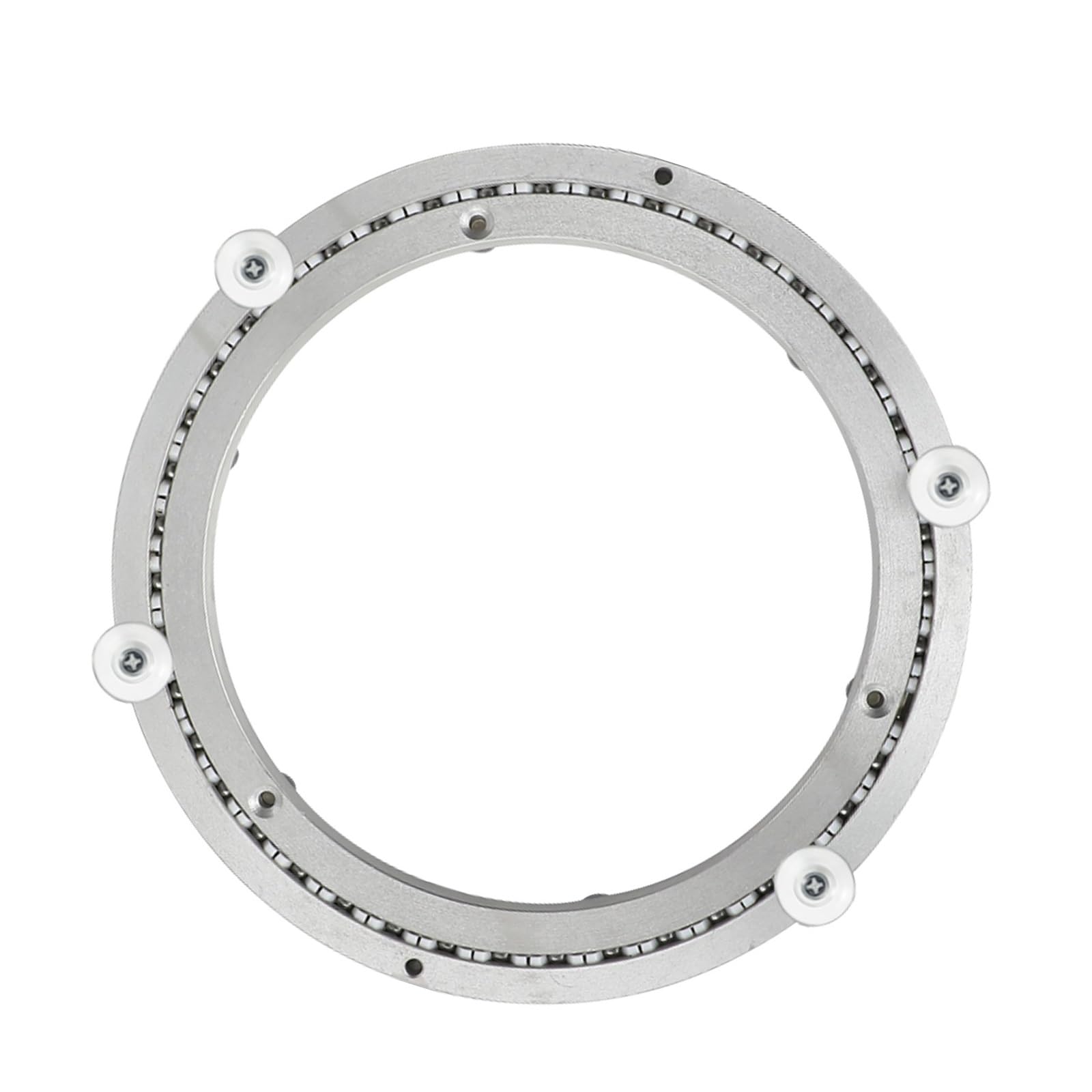 Drehteller Aus Robustem Aluminium Mit Kugellager, Drehbar, for Runde Tische Aus Marmor, Massivholz Oder Glass, Esstische, Drehbare Haushalts-Schienenrolle(300mm (12 inches))