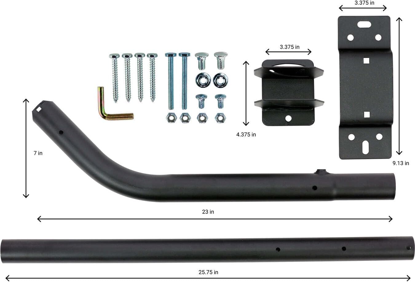 Channel Master Universal Antenna Mount - Sturdy Steel Adjustable Mount for Secure TV Antenna Installation, 1.5" Pole Diameter, Extends from 24"- 44", Weather-Resistant, 7" Wall Clearance