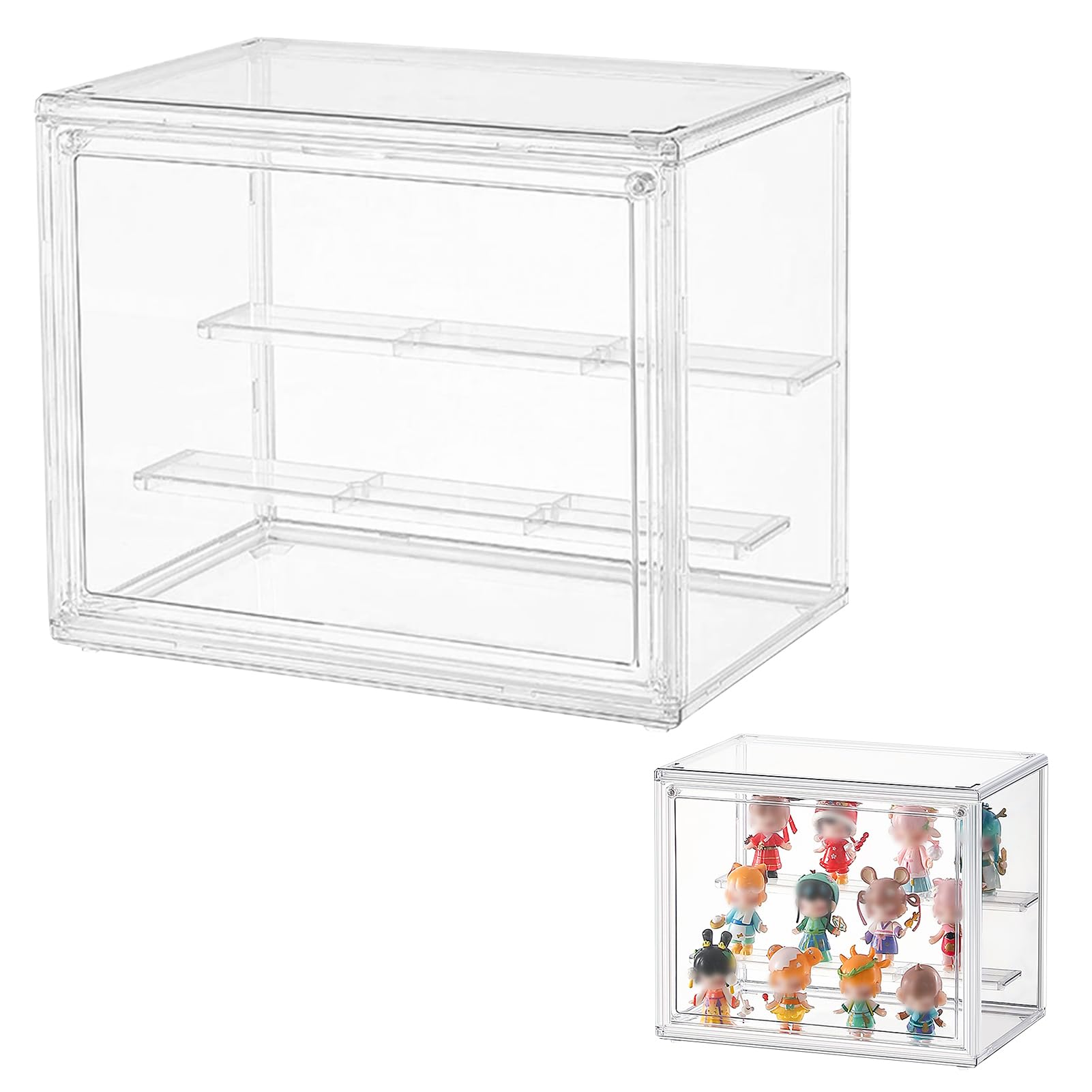 収納展示棚 防塵回転フィギュア収納ケース 透明ディスプレイボックス .\ Amazon.co.jp: 収納ケース 収納ボックス コレクションケース 棚