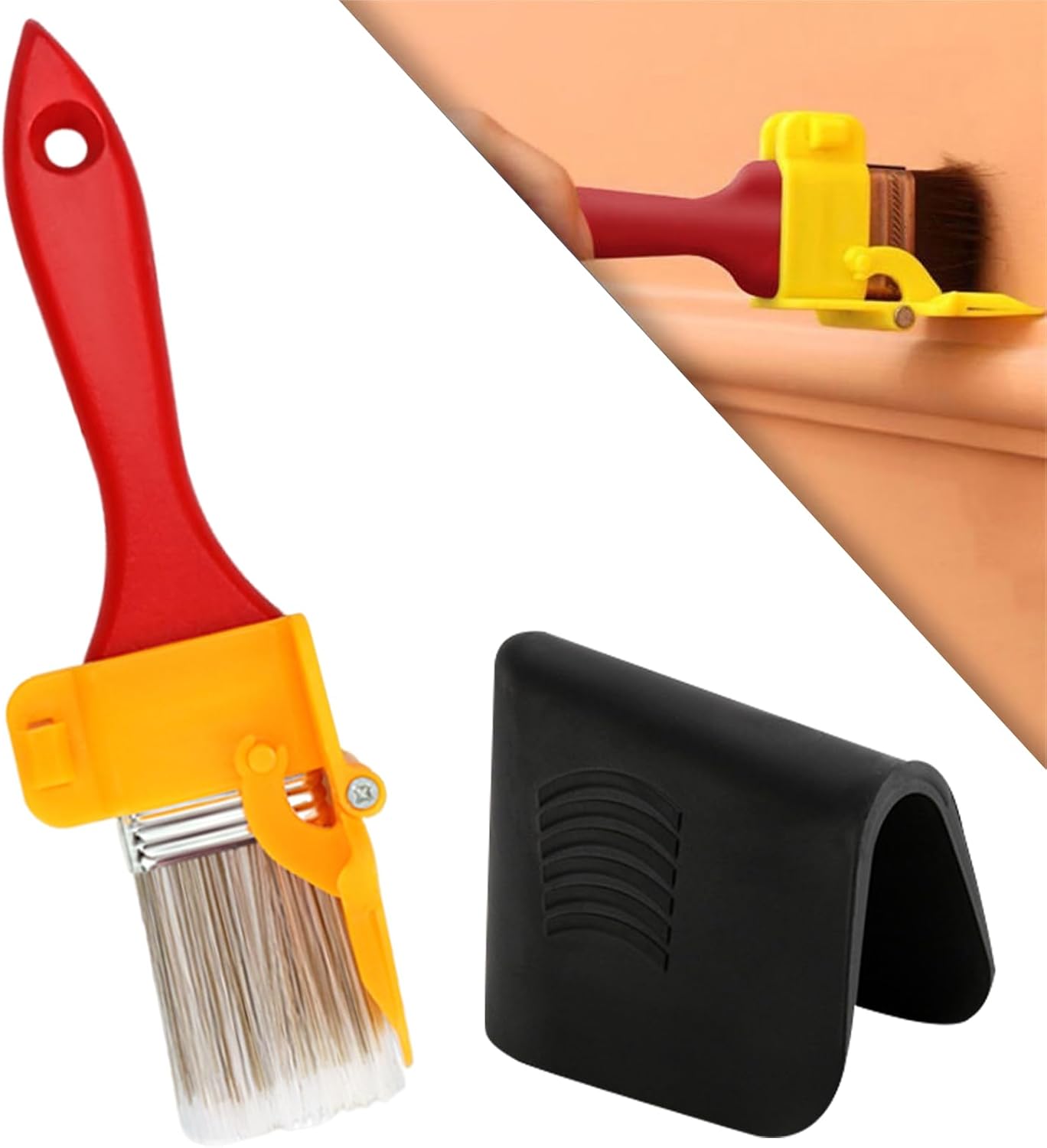 Upgrade paint edger tool for walls clean cut edge painting tool sturdy paint trimmer edger with reinforced roller corner wall ceiling