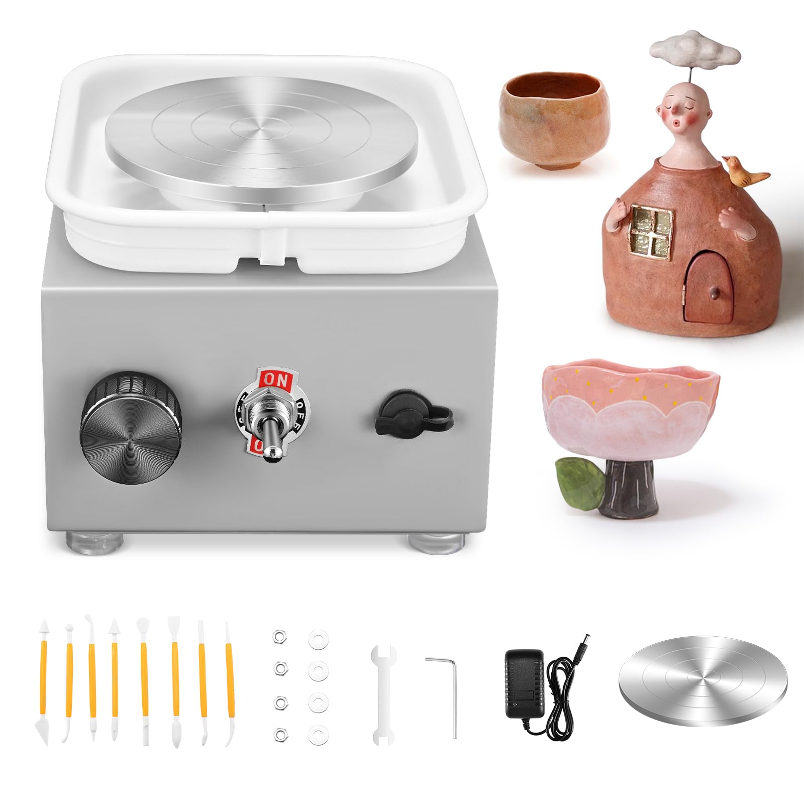 Tour poterie enfants et adultes avec double plaque de modelage