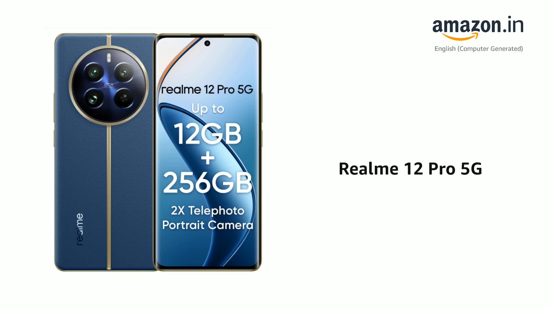 realme 12 Pro 5G (Submarine Blue, 12GB RAM, 256GB Storage