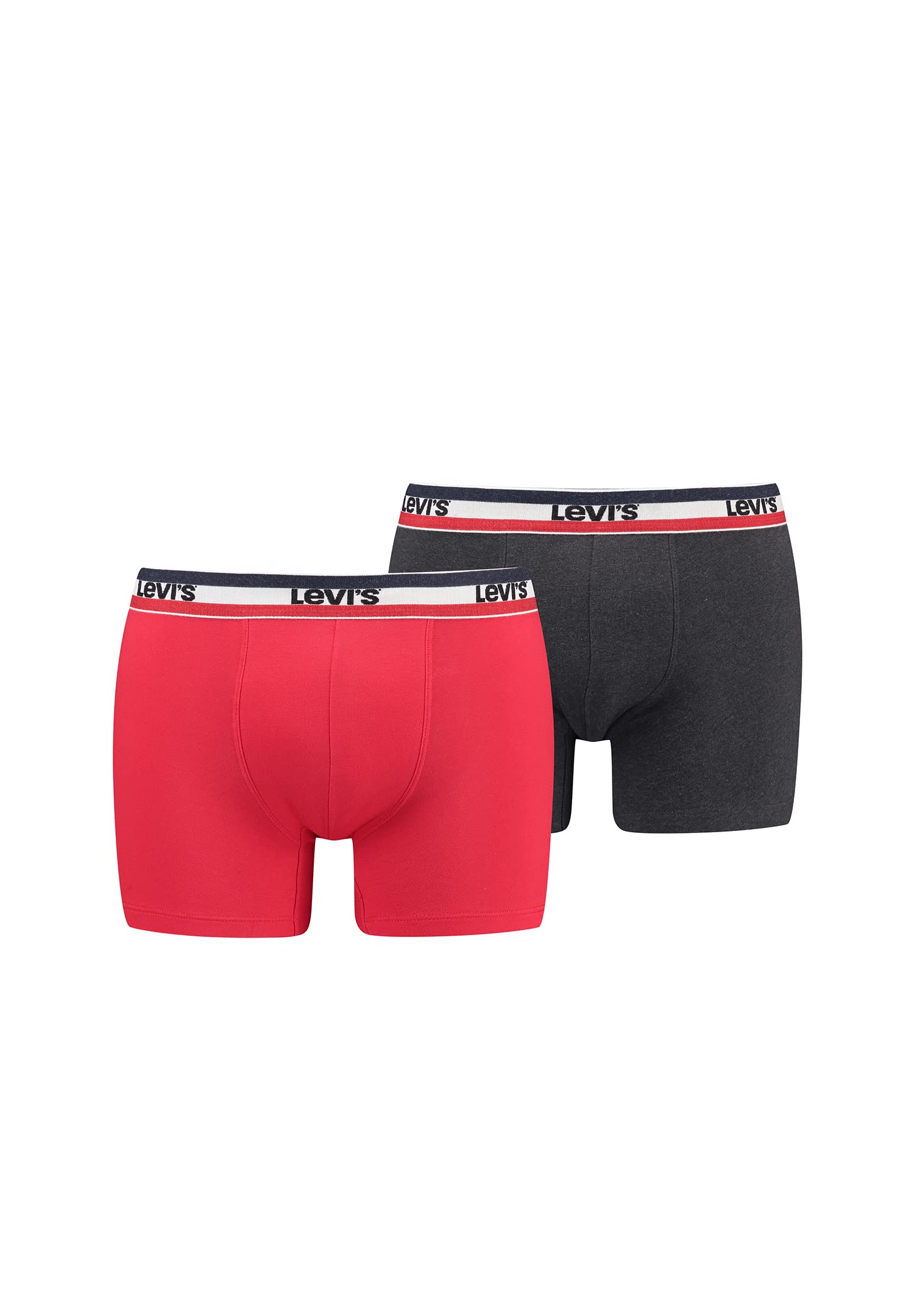 Levi's Men's BOXER, Red/Black, XXL (pack of 2)