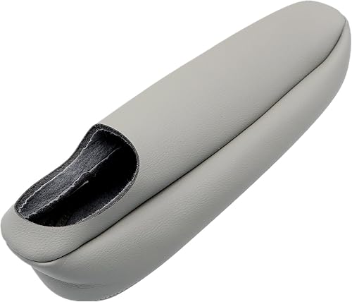 Miniatura 8 de 2 fundas de repuesto para reposabrazos de asiento, color gris peltre 922 o 92i, cuero de microfibra compatible con Chevy Silverado Tahoe Suburban