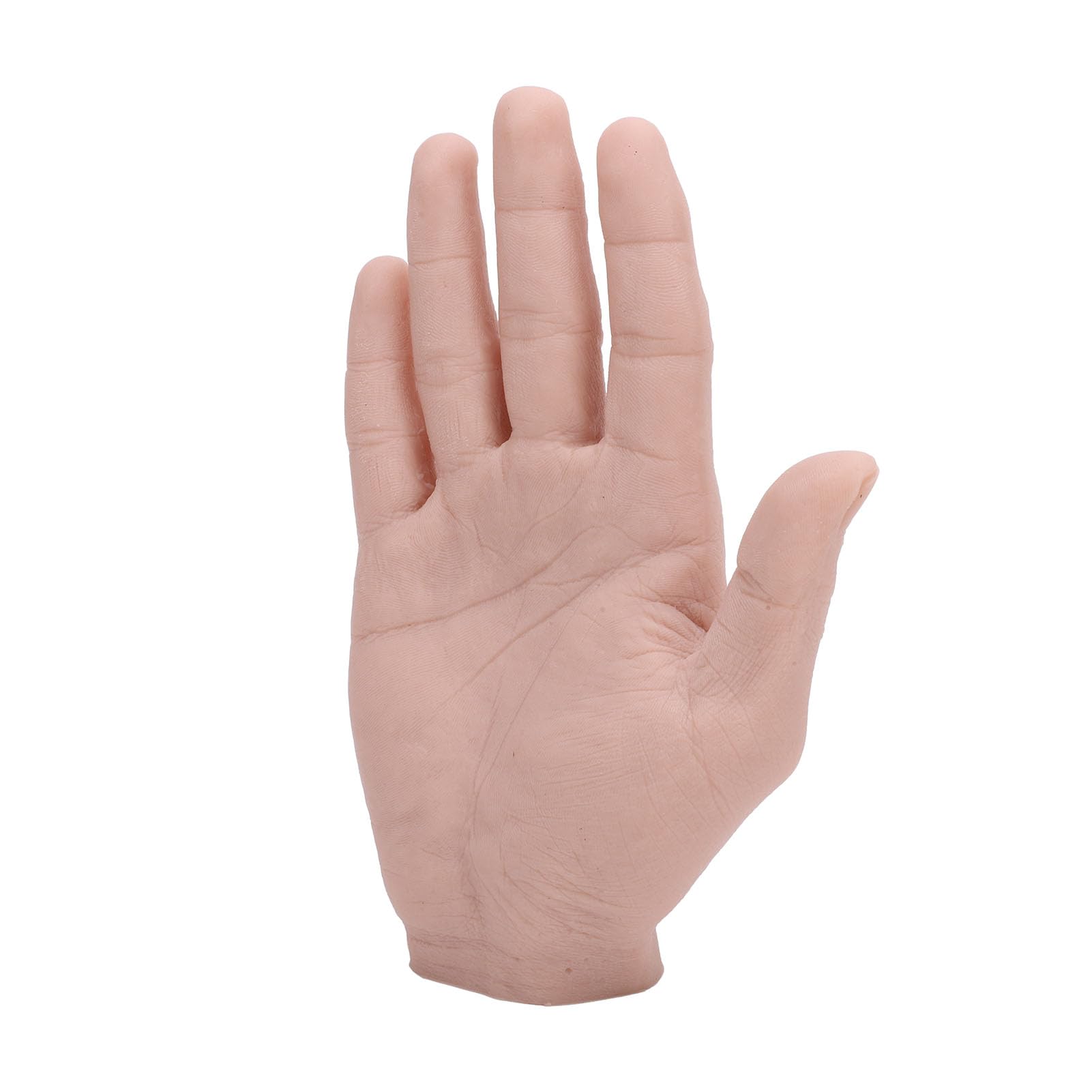 Cosiki Silikon-männliche Hand, Realistische, Biegbare Requisite für Malübungen, Wiederverwendbares Simulationshandmodell für Festival-Requisiten (Rechte Hand)