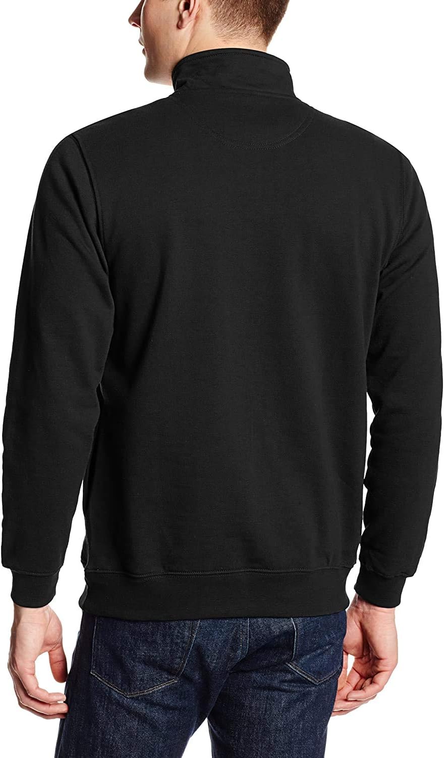 Charles River Apparel Men's Crosswind Quarter Zip Sweatshirt (Regular & Big-Tall Sizes) Medium Black