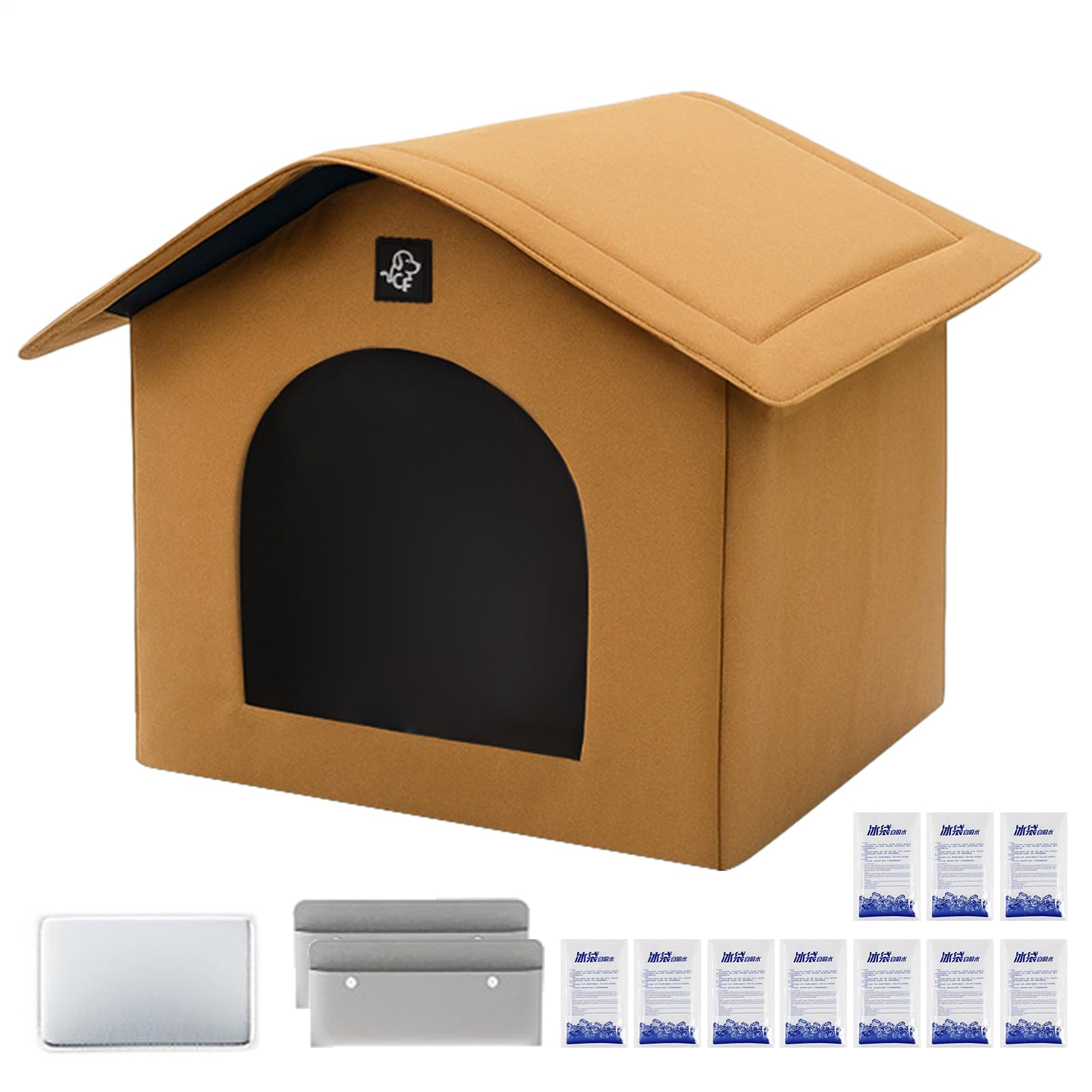 Maison rafraîchissante pour chat d'extérieur avec bloc réfrigérant