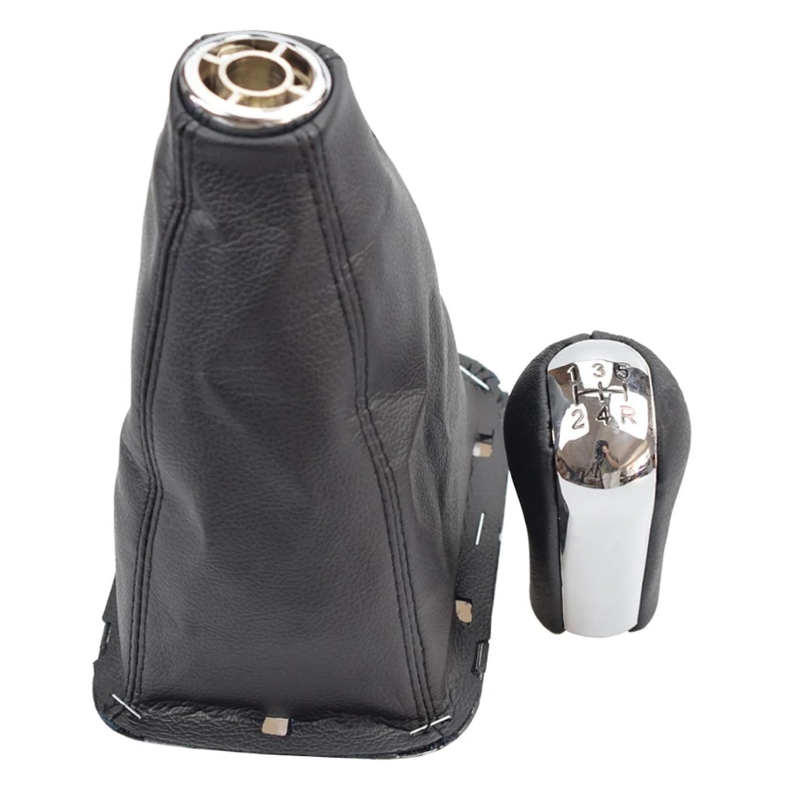 Tusgt 5 Speed-Black Gear Shifter Knob Head For Toyota For Avensis T25 Mk2 Ii 2003-2009 Manual 5 6 Speed Gear Shift Lever Knob Stick Head Handball Gaiter Boot Cover Case(5 Speed-Black)