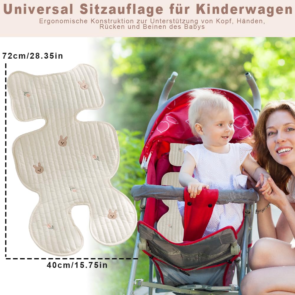 agctrler Breathable Summer Seat Cover Buggy, Universal Baby Seat Cover Pram - Image 2