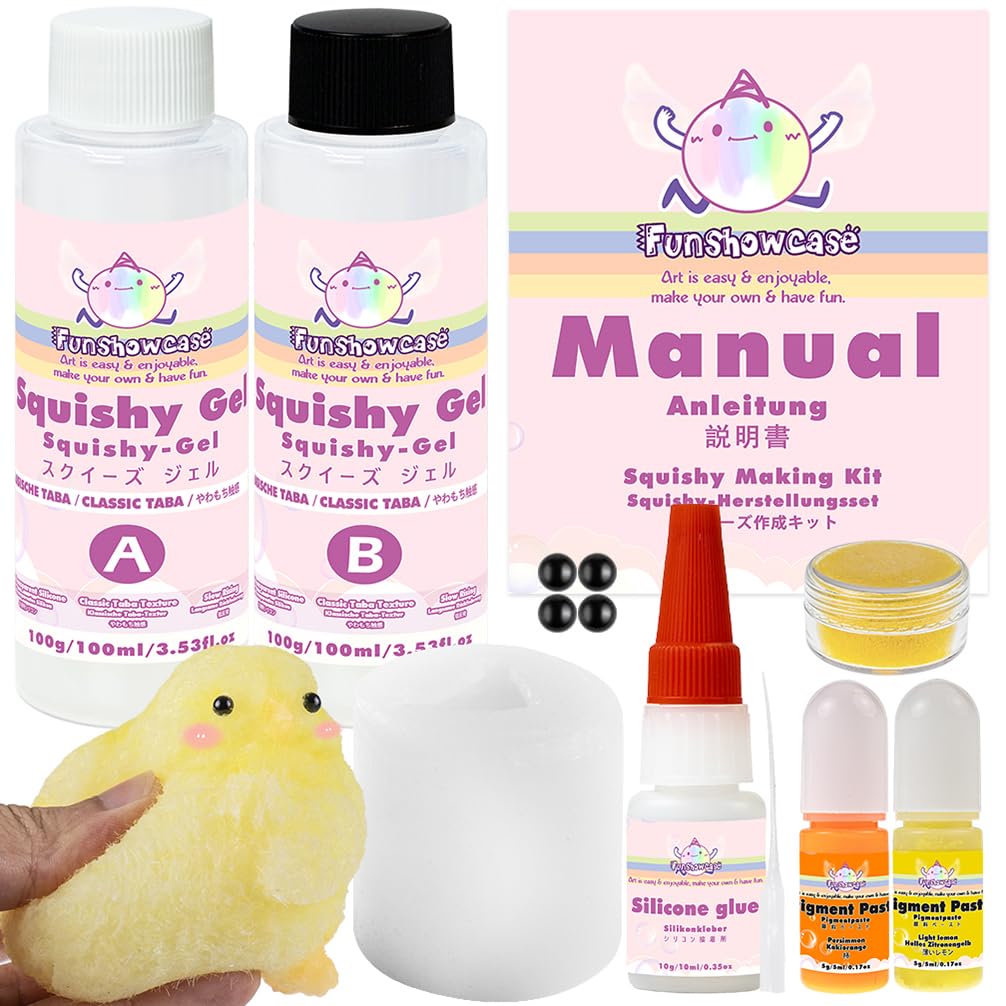 Taba Squishy Maker Kit Gel + Donut Molde de silicona + pigmento + chispas — view 21