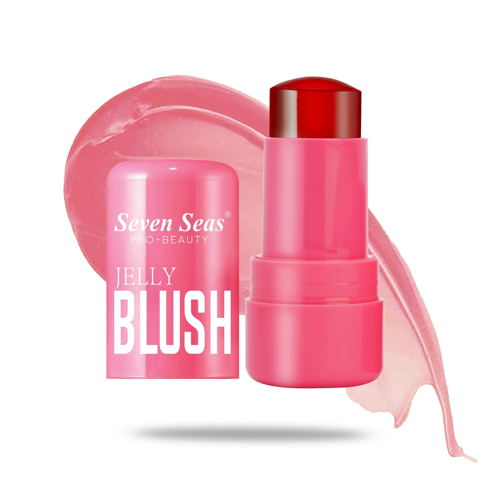 Seven Seas Jelly Blush Tint | Moisturising | Long-Lasting Lip and Cheek Tint | Highly Pigmented | Smudgeproof | Jelly tint for Women and Girls (02-Splash Berry, 5G)-picture-52