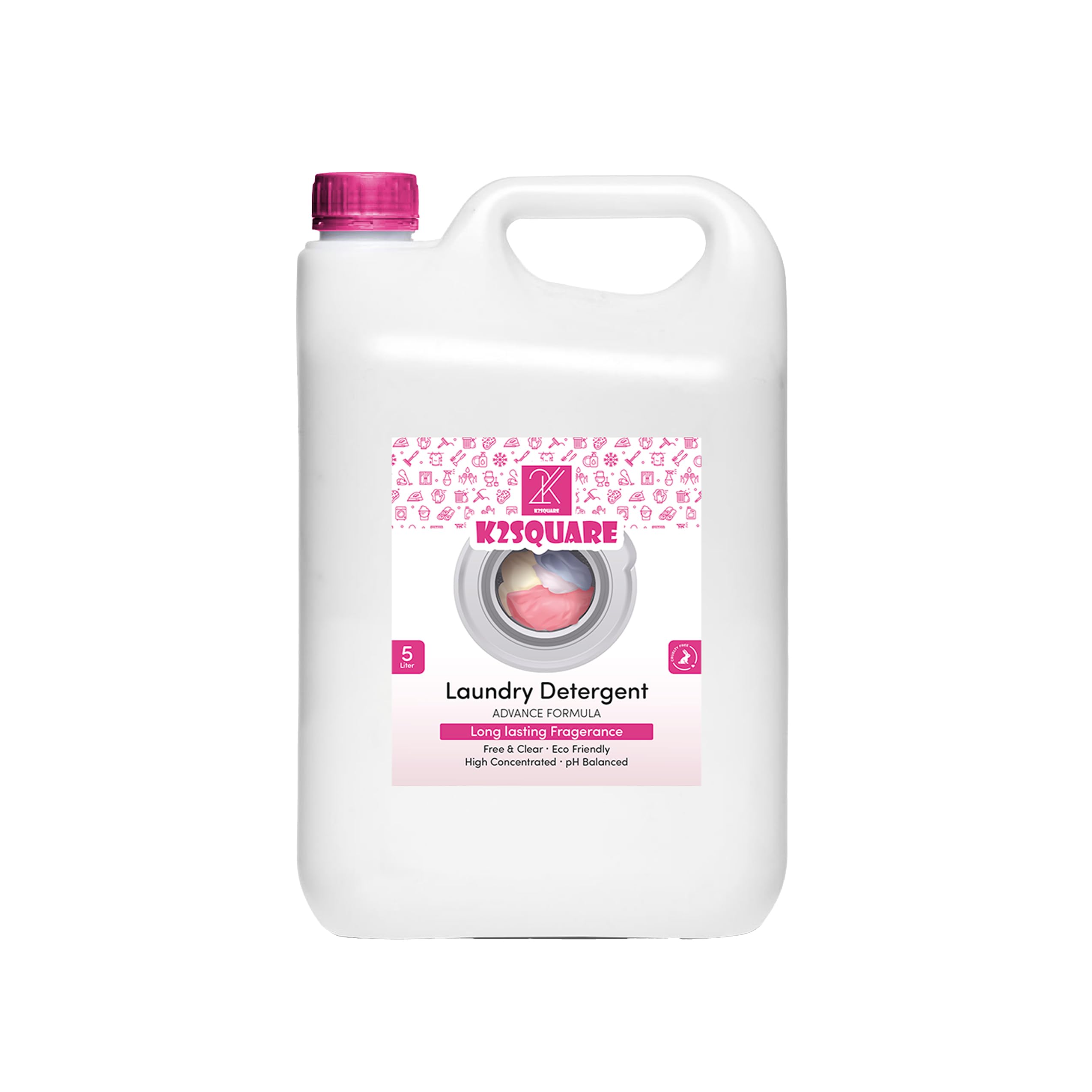 Boost Liquid Laundry Detergent, Original Scent, Gentle Laundry Detergent with Sensitive Formula and Stain Remover, Hypoallergenic(Pink)