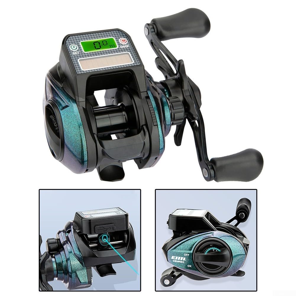 Carrete de pesca eficiente con gestión automática de cables y fuerte sistema de freno magnético
