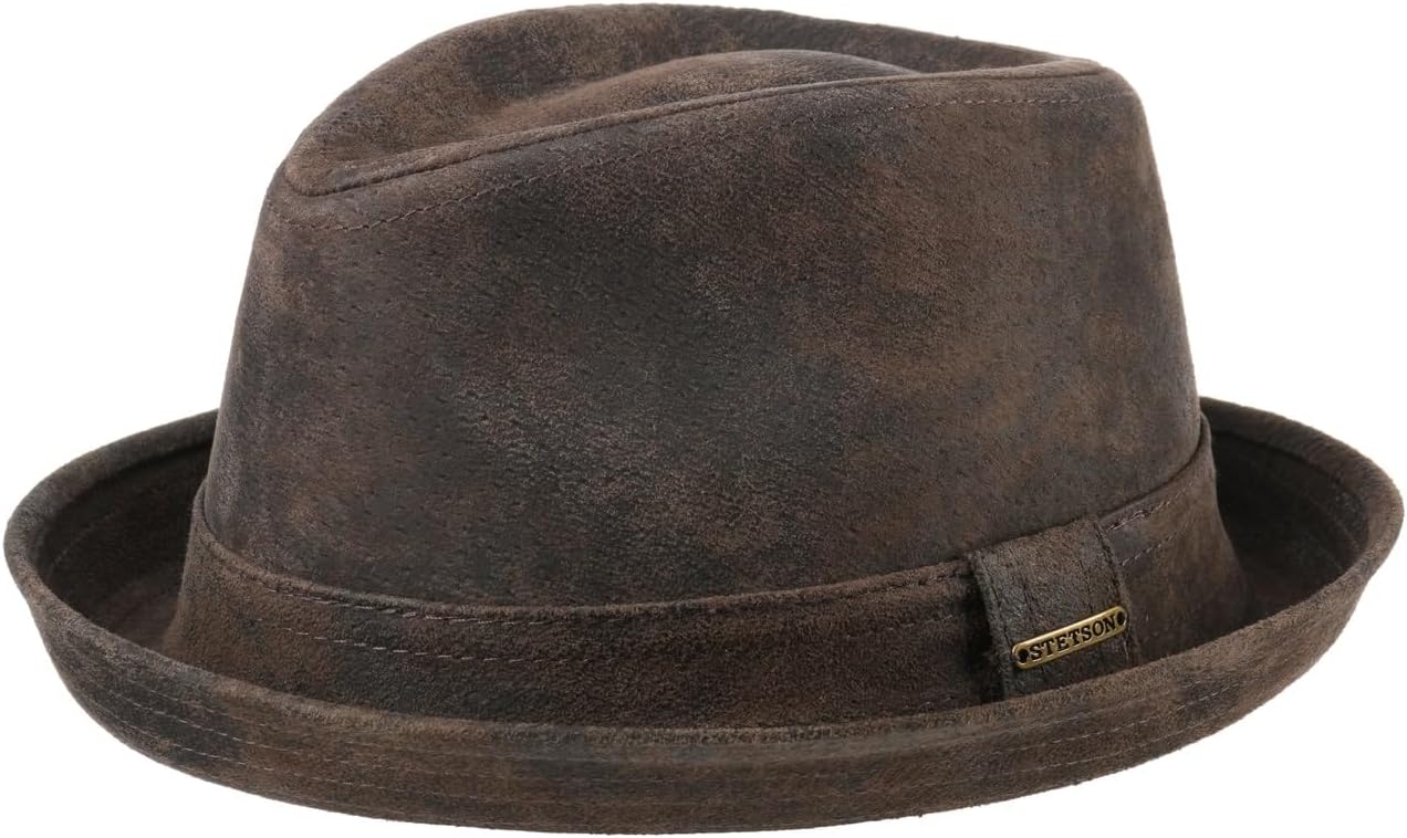 Stetson Leather Player Vintage Hat for Men Spring Winter