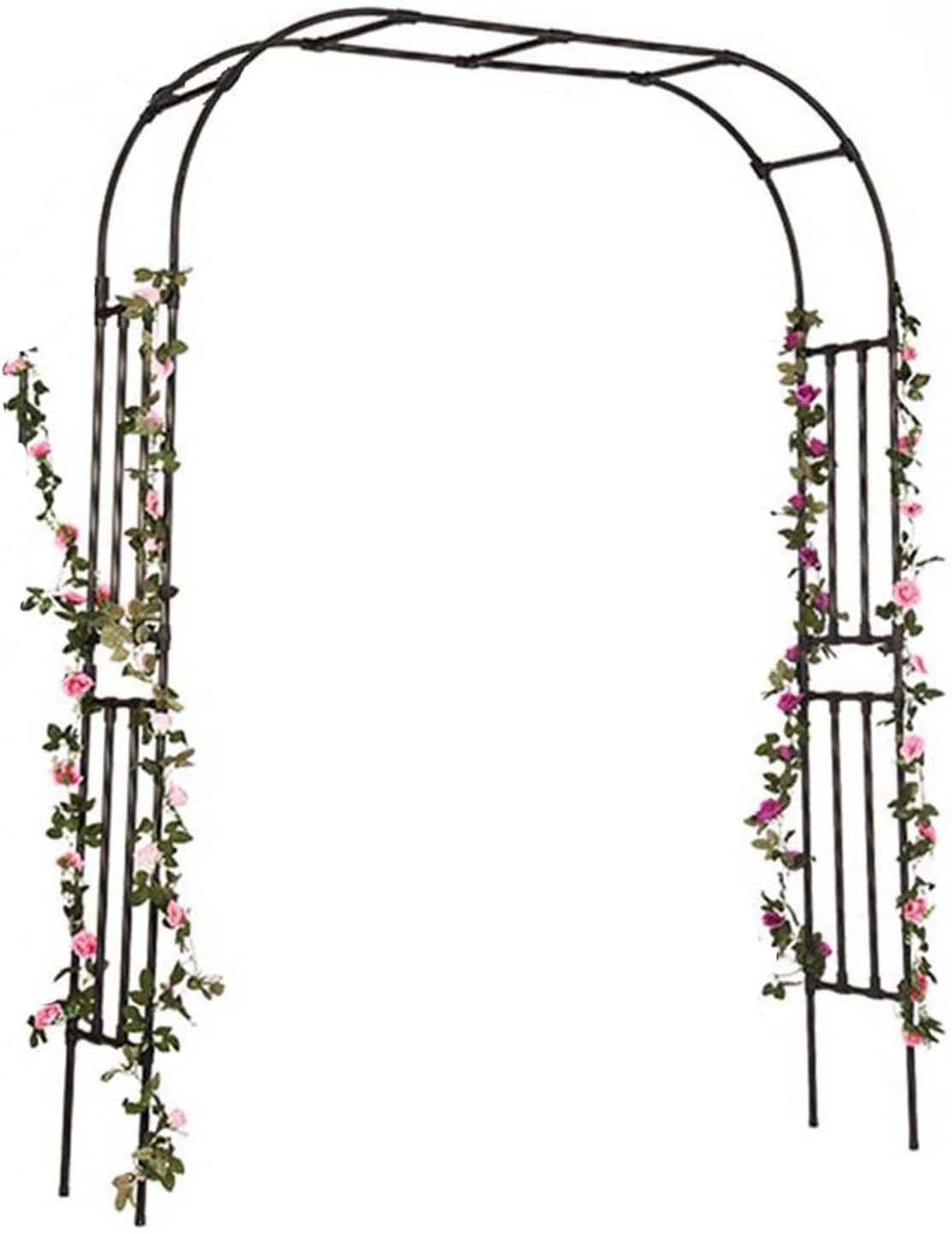 Arche de rose et treillis de tonnelle en métal pour jardin extérieur