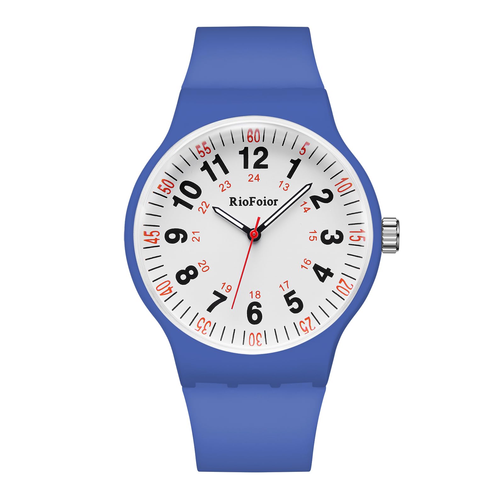 Montre d'infirmière analogique étanche et unisexe avec cadran militaire lisible - 7