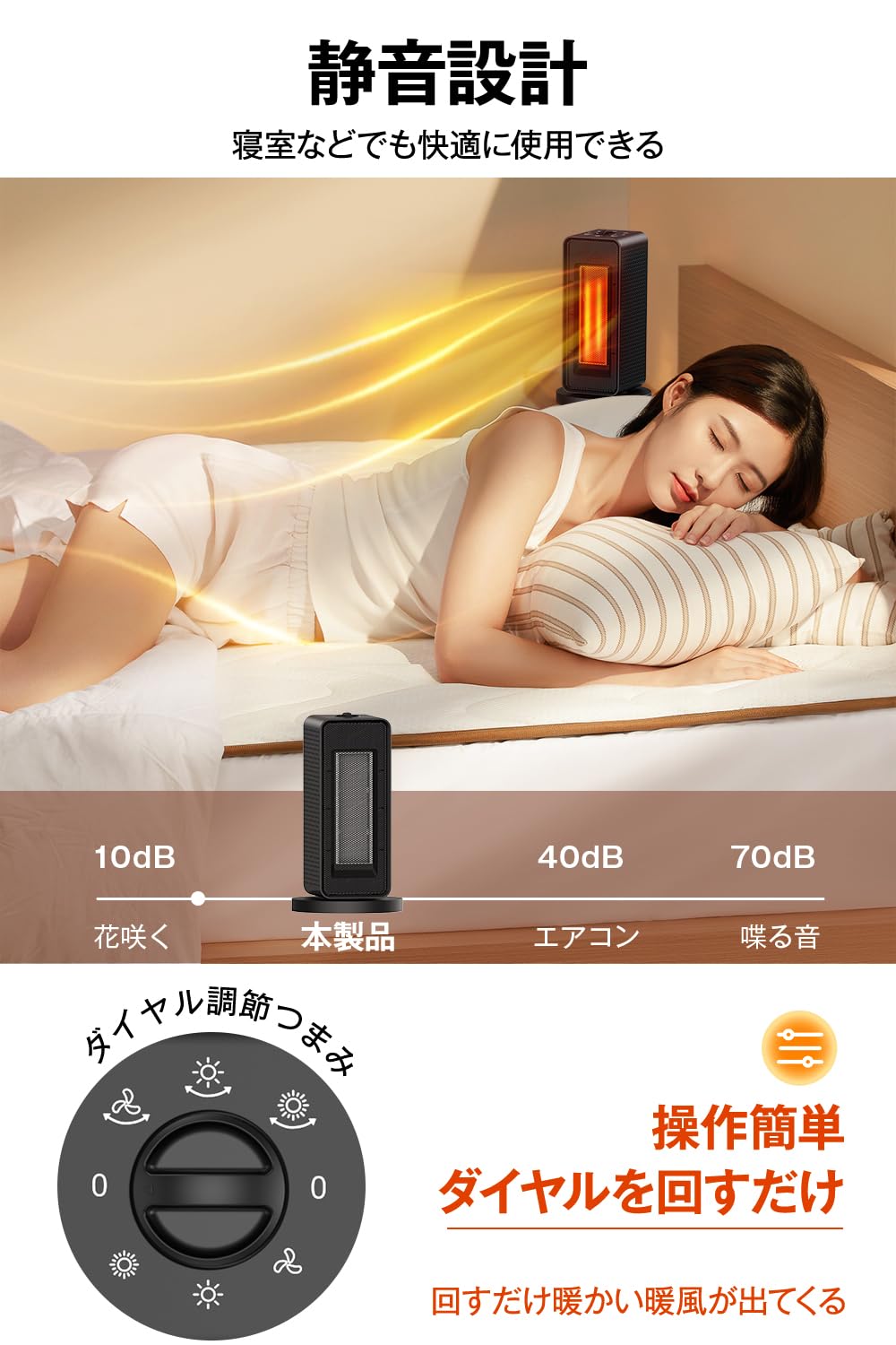 Amazon.co.jp: 【2024進化新登場 即暖2秒！】 セラミック