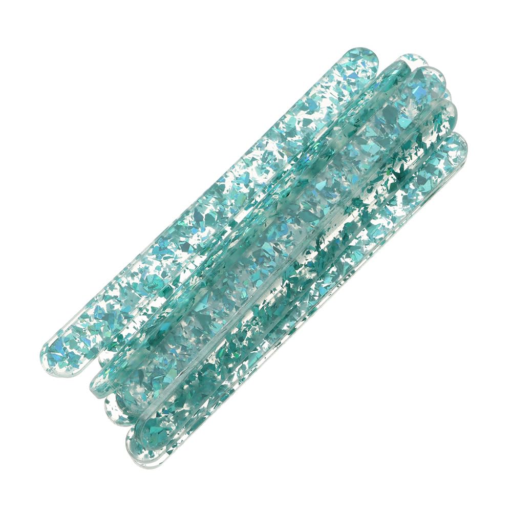 10 Bastoncini Per Popsicle In Acrilico Riutilizzabili 11,3x1 Cm - Ideali Per Gelato, Artigianato E Scuola - 4