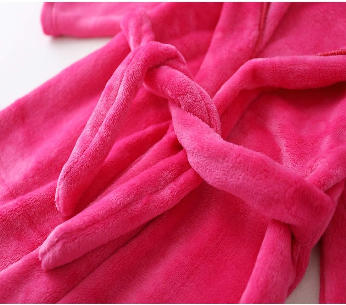 Girls Fleece Hooded Robes, Warm Printed Bath Robe for Kids Soft Fuzzy Bathrobe for Gifts - Image 6
