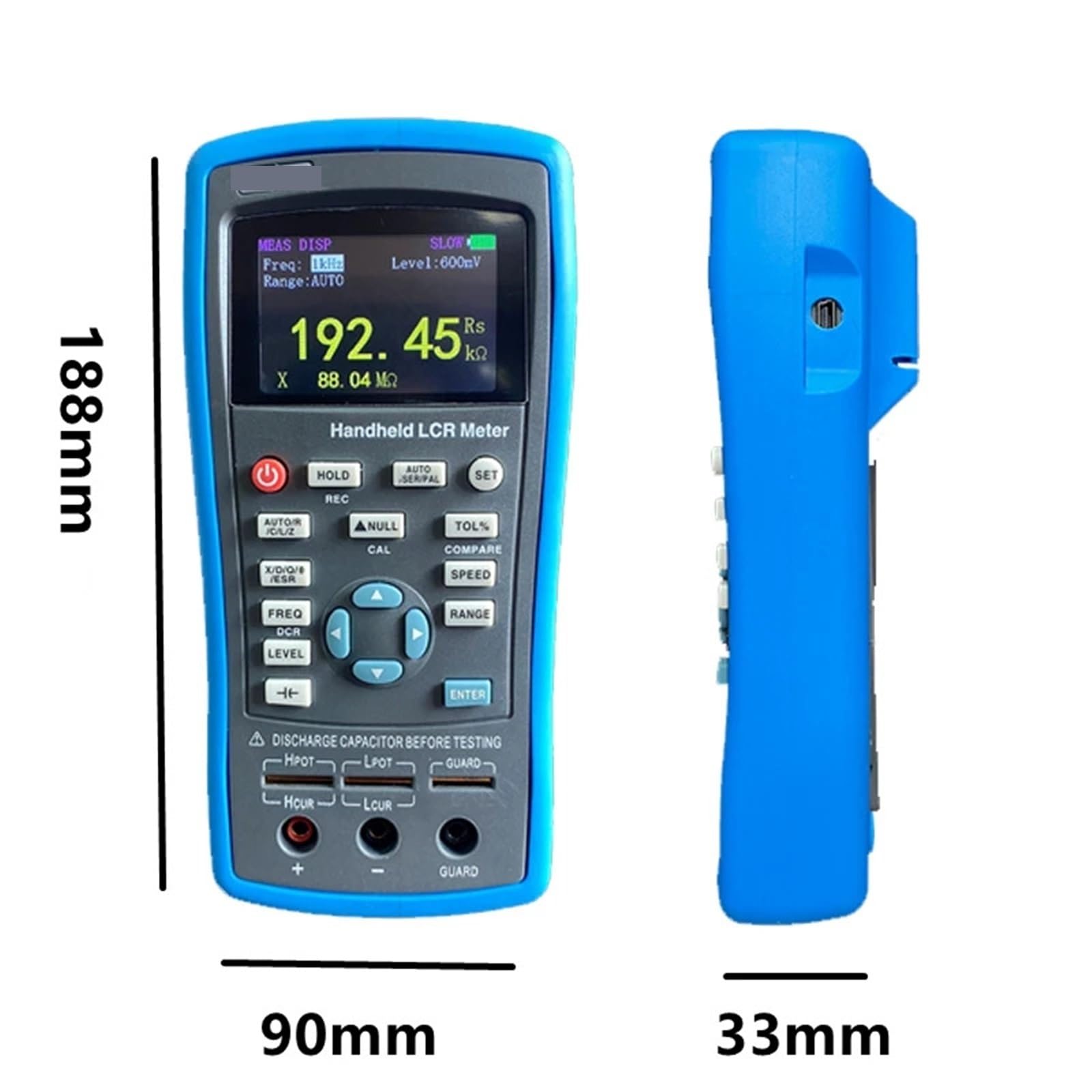 Medidor LCR, Medidor de capacitancia, inductancia y resistencia ET432, con puente digital LCR portátil ajuste continuo, ET430, ET431, ET433(ET433 and SMD BAG)
