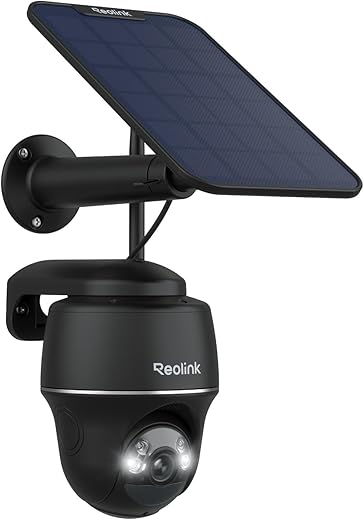 Reolink 5MP Solar WLAN Kamera – Kabellos, 355° Schwenkbar, Nachtsicht