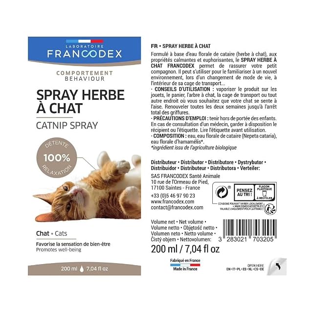 Foto 4 de 4 de Francodex - Atrayente para Gatos Catnip 200 ml