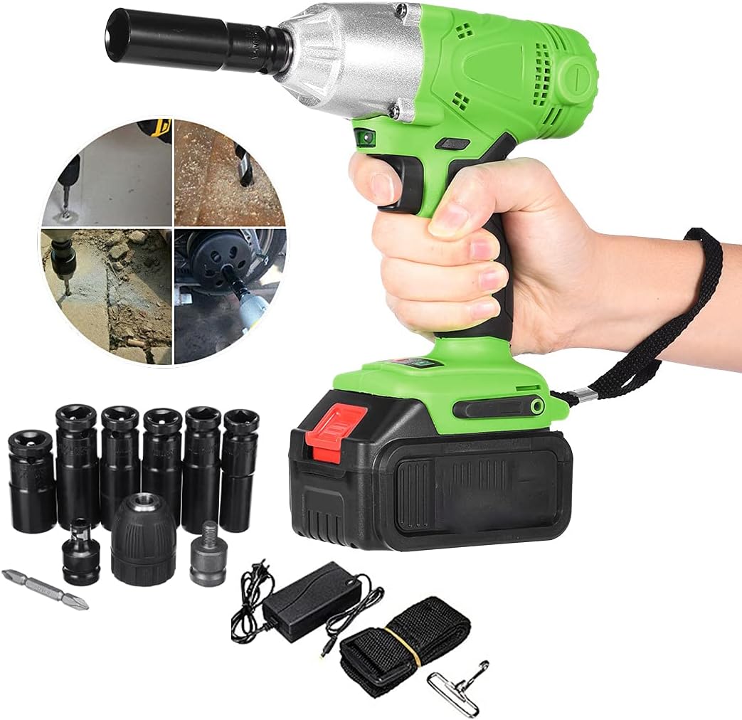 1/2 Inch Cordless Electric Impact Wrench Sockets Kit 3 IN 1 Electric