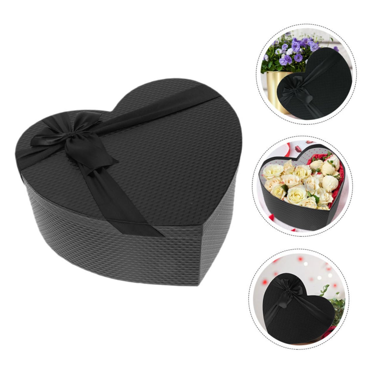Alipis 2stücke Herzförmige Papier Geschenkbox Mit Deckel Für Arrangements Partygeschenkboxen Weihnachtsboxen Für Geschenke Kompakt Und Praktisch