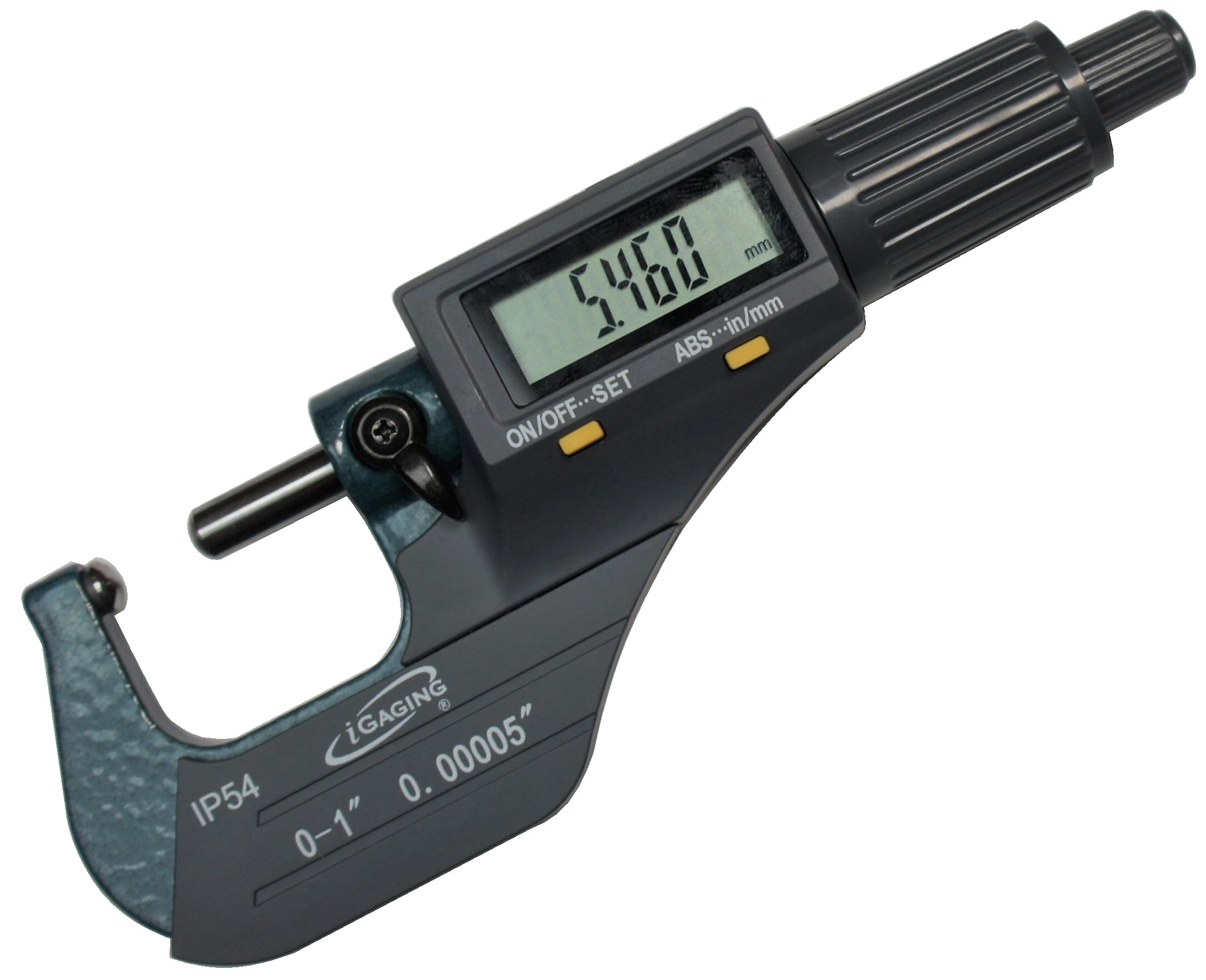 iGaging Digital Micrometer w Data Output 0-1"/0.00005"/0.001mm Double Ball