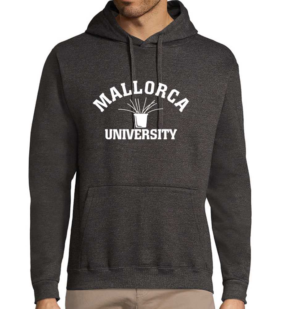 Mallorca Univerity męska bluza z kapturem rozpinana, wrzosowy, ciemnoszary, XL