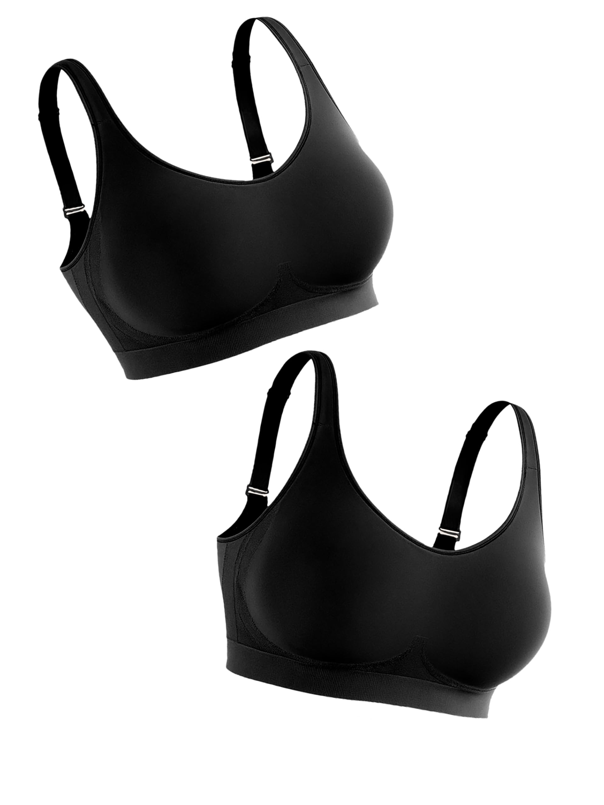 SHAPERMINT Wireless Bras for Women No Underwire – Small to Plus Size Bralettes with Support and Natural Lift