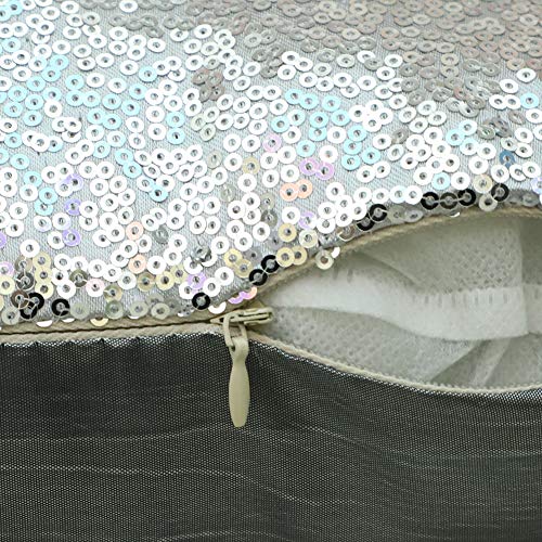 JOTOM Fodera per Cuscino Paillettes Colore Puro