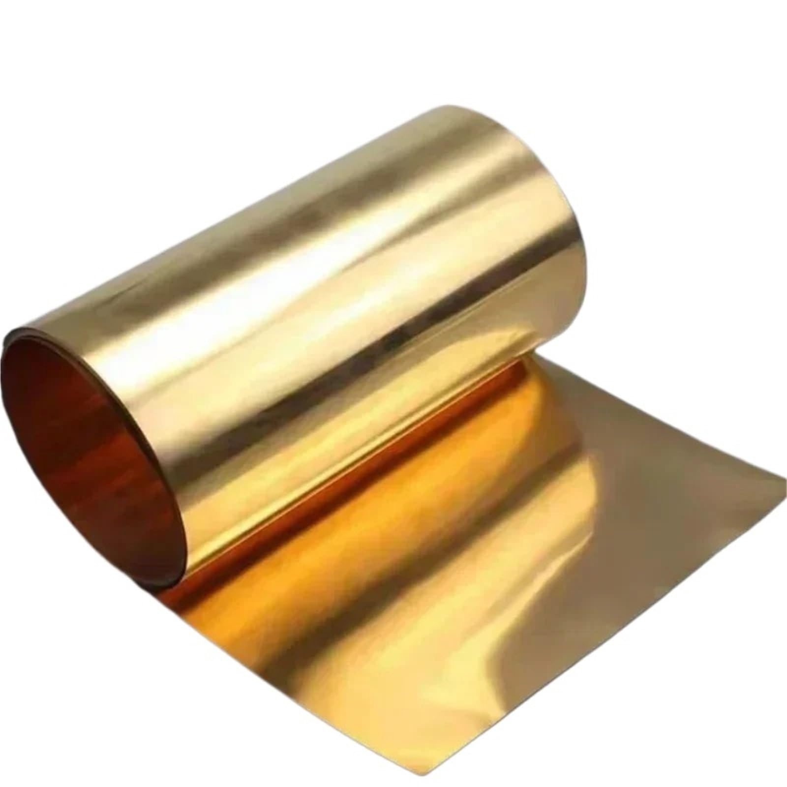 Rolka blachy mosiężnej, Mosiężna blacha miedziana berylowa Elastyczność Twardość Grubość 0,05-1, mm(0.8mmx200mmx500mm)