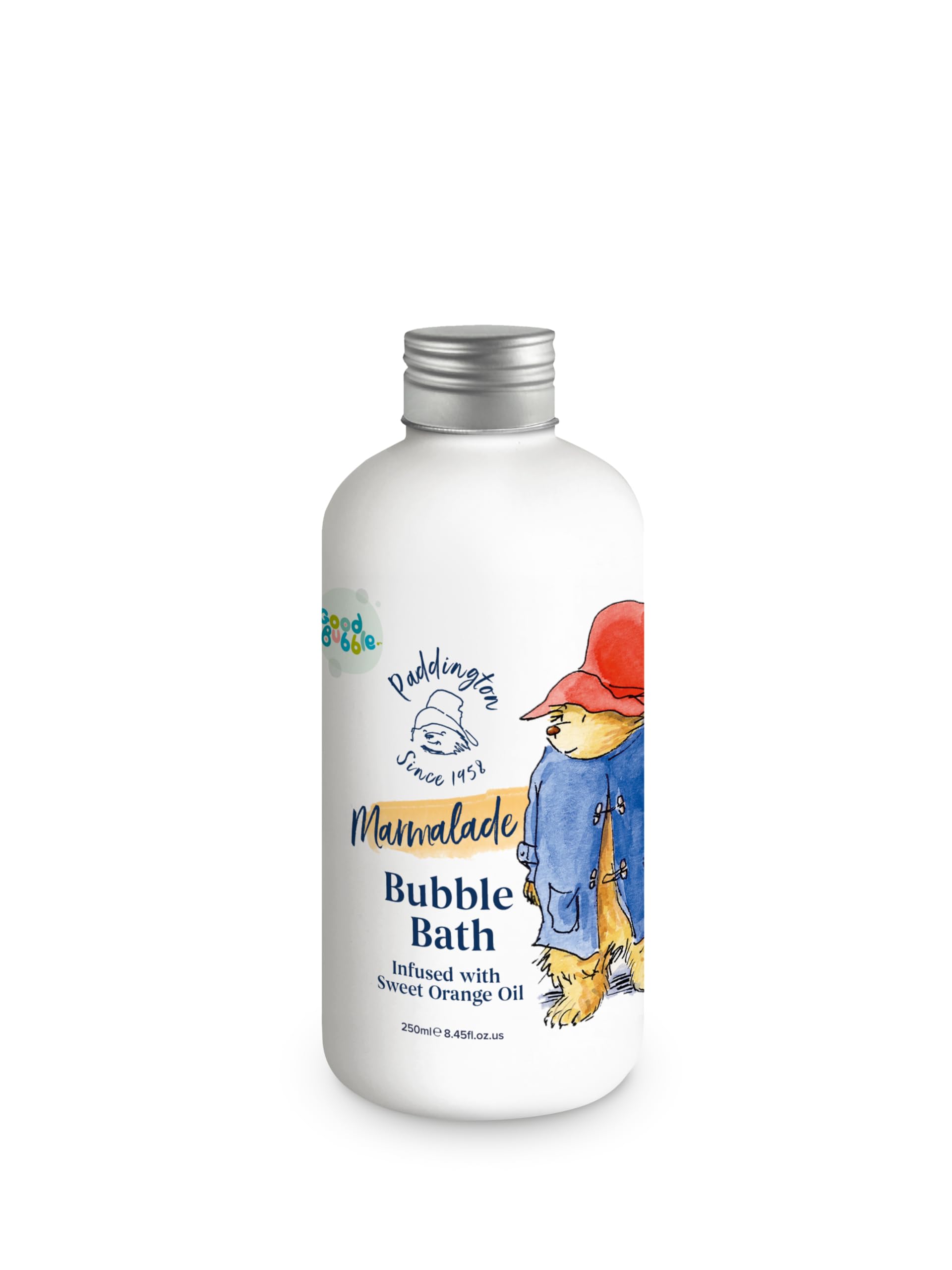 Good Bubble Paddington Bear Marmalade Bubble Bath with Sweet Orange Oil (250ml) - Sulphate-Free - Vegan and Cruelty Free