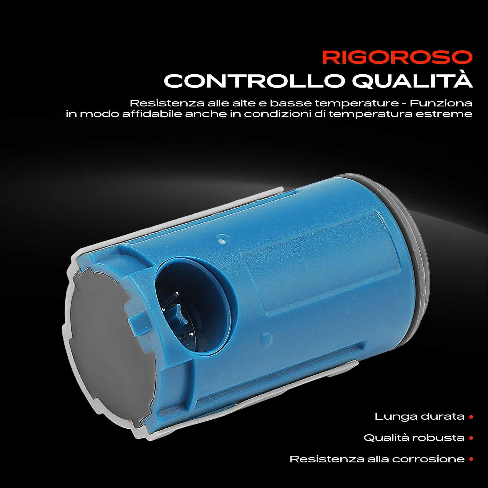Frankberg 4 sensori di parcheggio PDC a 4 Poli posteriori e anteriori | Compatibile con: Classe C W202, Classe V 638/2, CLK C208, Classe E W210, Classe E, modello T, S210, Vito Van W638