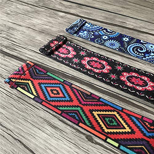 Alça de alongamento para ioga, Andoer Alça de alongamento de ioga de 6 pés com estampa de algodão al