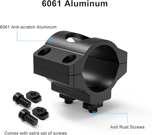 Miniatura 2 de Montura de linterna Fyland 1 pulgada M Lock Montaje de luz M Lock Compatible con sistemas de riel M Lock