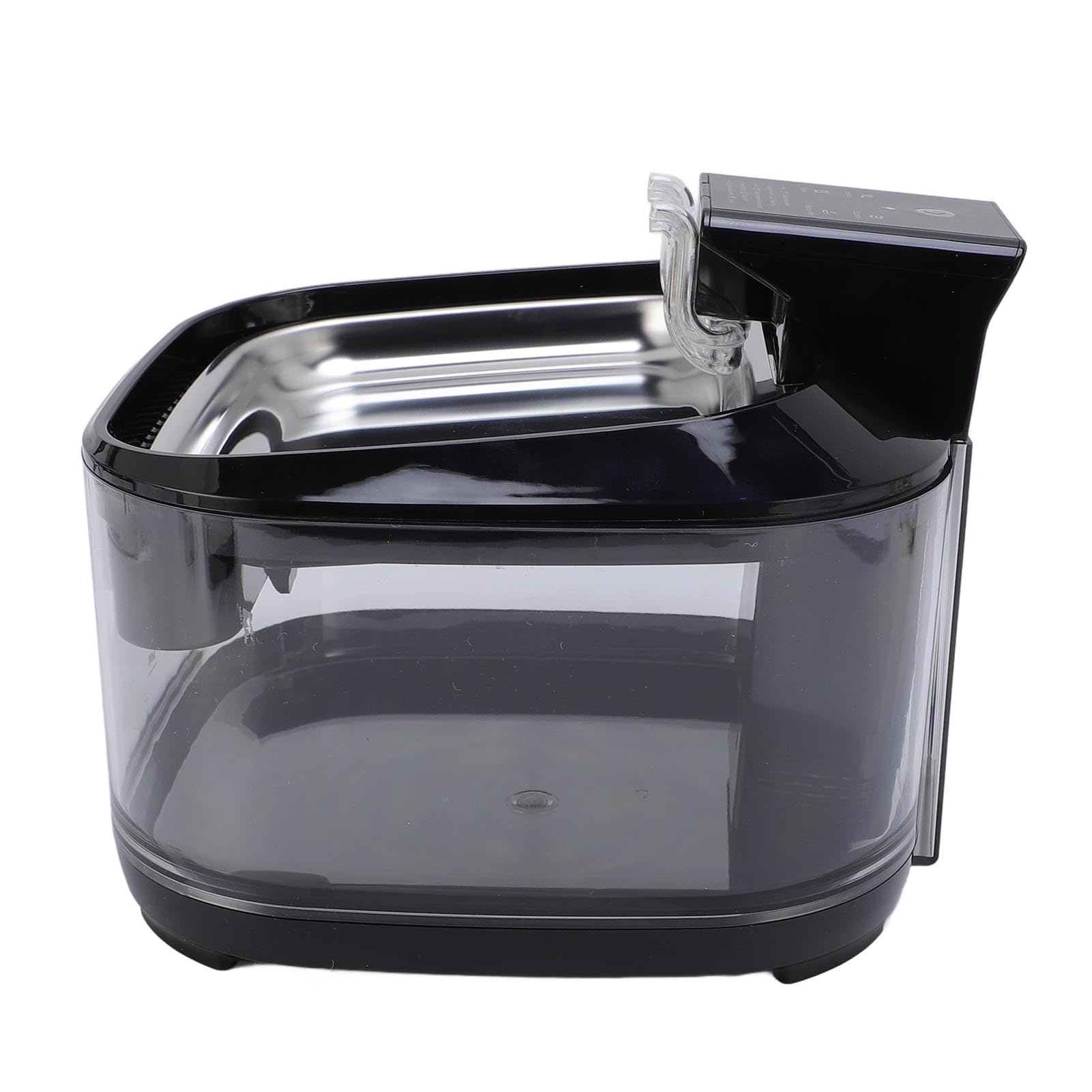 SUNGOOYUE Fuente para Mascotas Fuente de Agua Inalámbrica Recargable para Gatos con Tazón de Acero Inoxidable 4.5L Filtración de Circulación Silenciosa Diseño Transparente para Perros Gatos Uso en