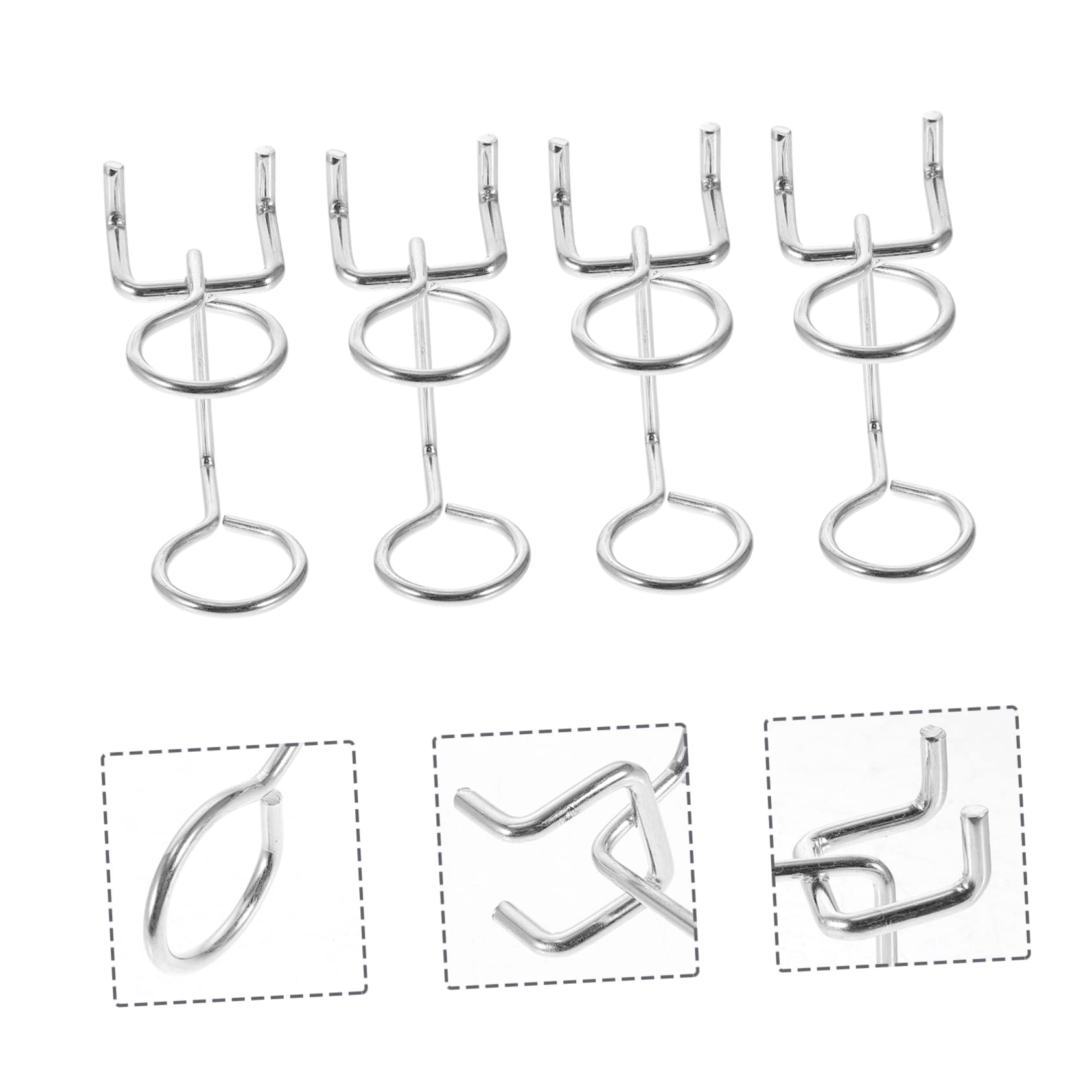 DOITOOL Garage Pegboard Tool Organizer 20 Pcs Peg Board Accessories Iron Screwdriver Rack Multi-Tool Holder Slatwall Accessory