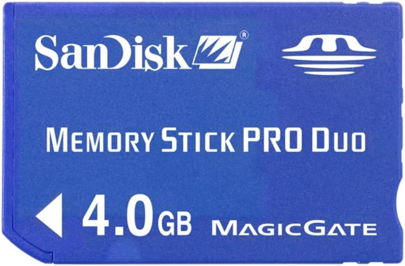 SanDisk 4GB Memory Stick PRO Duo Flash Memory Card SDMSPD-4096-B35- Retail packaging