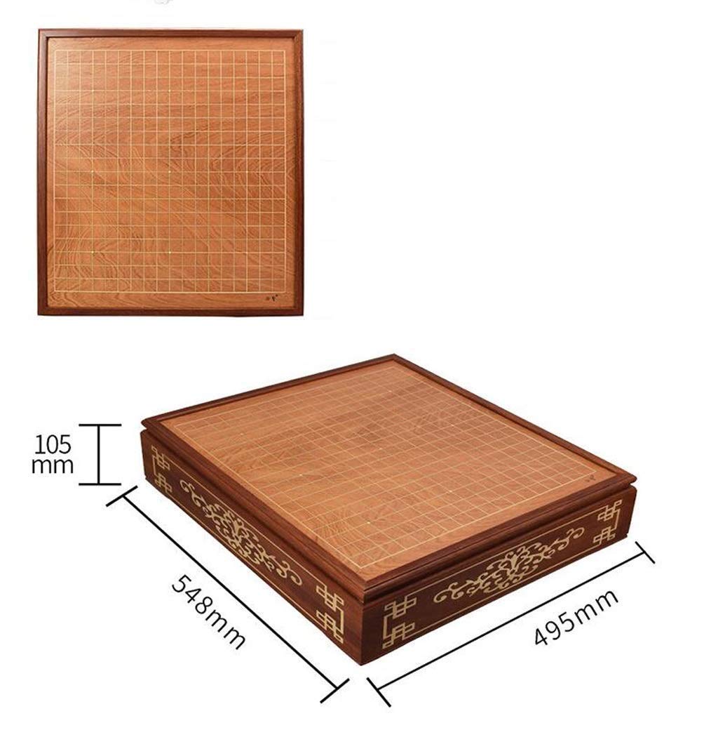 Set da gioco Go, giochi casuali Accessori for la casa Set da gioco Go Scacchiera in legno con cervello di drago for adulti classica grande (marrone)