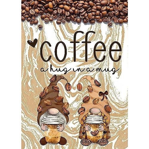 Diamond Painting Granos De Café, Gnomo Pintura Diamante Kits Completos, Kits De Punto De Cruz Para Adultos, Kit De Pintura De Diamantes, Cuadros Diamantes, Artes Artesanal Para La Decoración 30x40cm