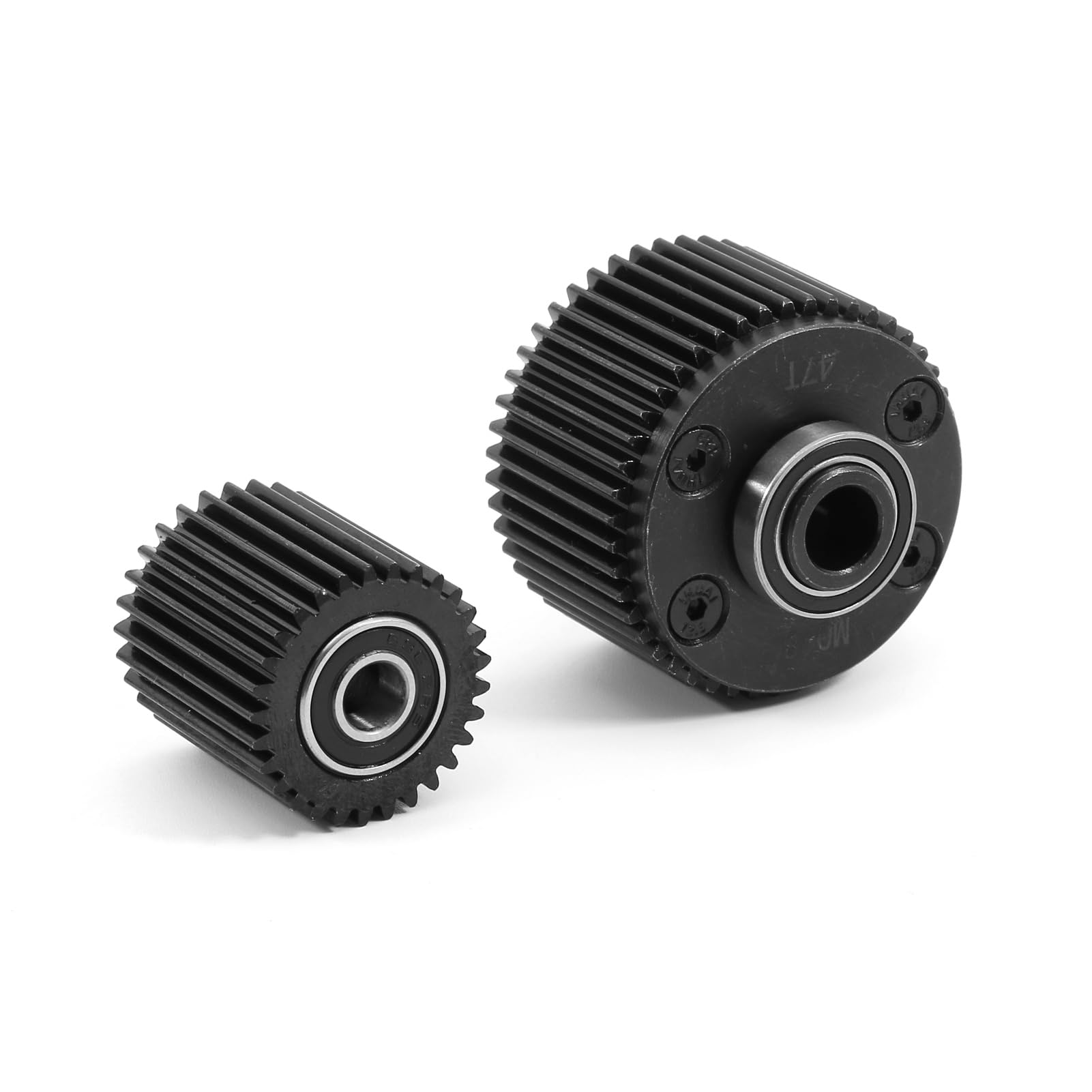 XSYGO Upgrades Medium Carbon Steel 47T 29T Diff Case Idler Gear Set for 1/10 Gorgon 4X2 Mega 550 Brushed Monster Truck (Replace ARA311095)