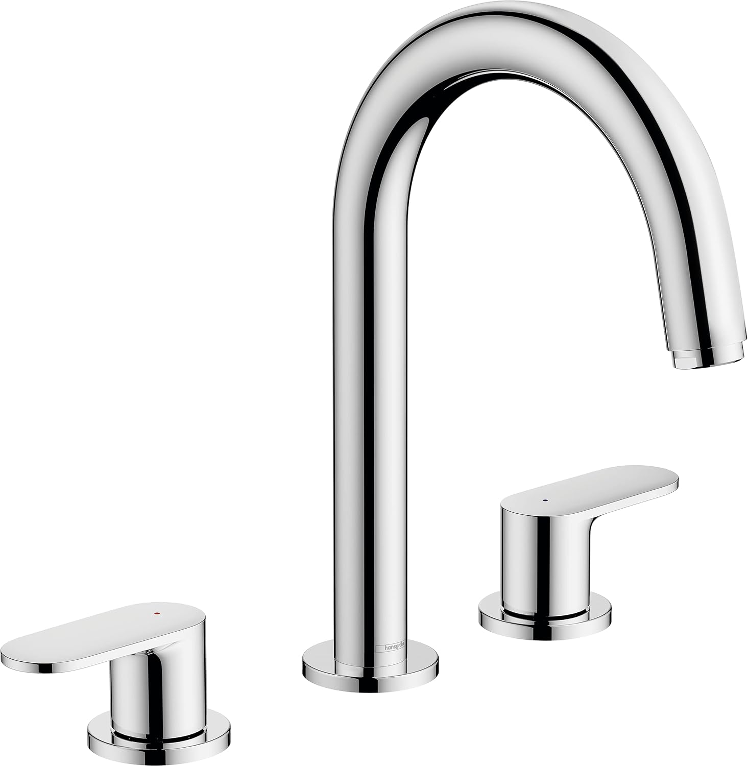 hansgrohe Vernis Blend 3-hole basin mixer with pop-up waste set, chrome, 71553000