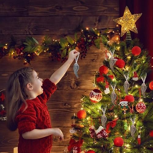 Miniatura 3 de Adornos de Navidad con alas de ángel, adornos conmemorativos para la pérdida de un ser querido, personalizables, A Piece of My Heart is in Heaven,