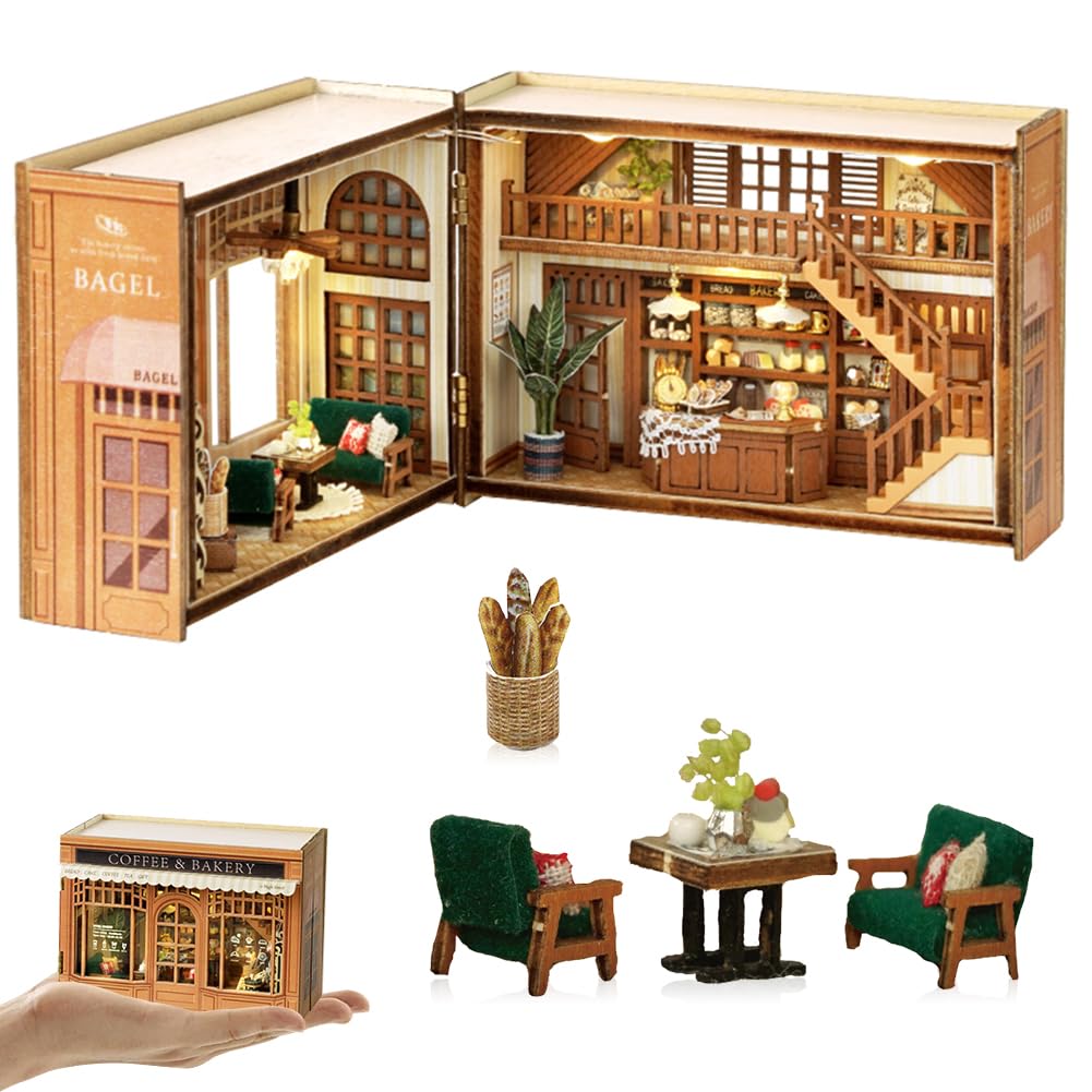 Set Mobili In Legno 3D Per Casa Delle Bambole, Kit Costruzione Puzzle Incastro, Bambini 6+ - Foto 3